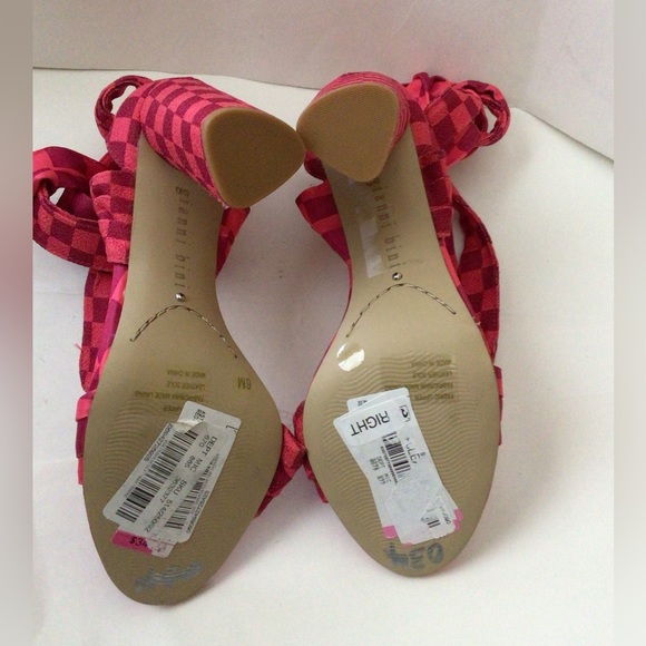 SALE OFR🆕GIANNI BINI ASTRAAHH CHECKERED WRAP  BLOCK HEEL (Sz 6& 6.5) - Picture 12 of 15